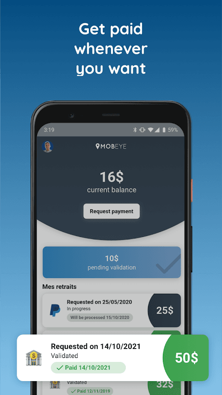 Mobeye App screenshot 1